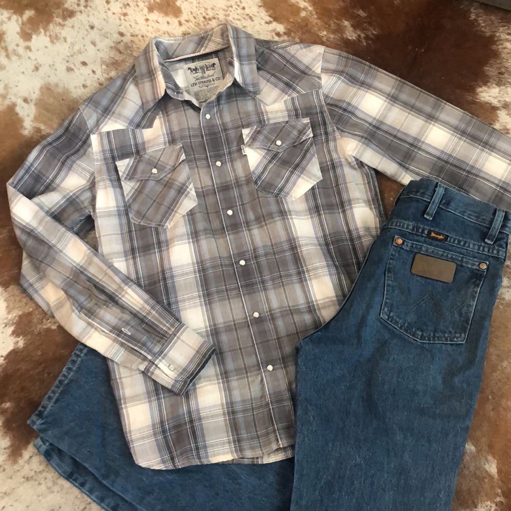 Levi's Plaid Button Down Shirt